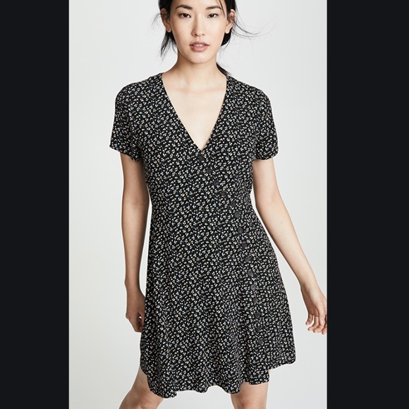 button wrap dress madewell